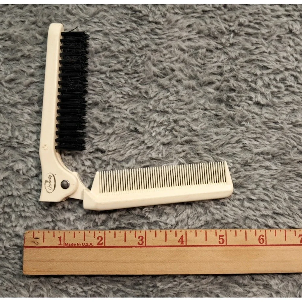 Lot VTG Combs USA Plastic Goody Stanley Foldable Unbreakable Folding 80s 90s